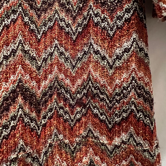 Ladies Alfred Dunner Brown and Rust tones popover top. 3/4 Sleeves . Size S - Picture 5 of 8